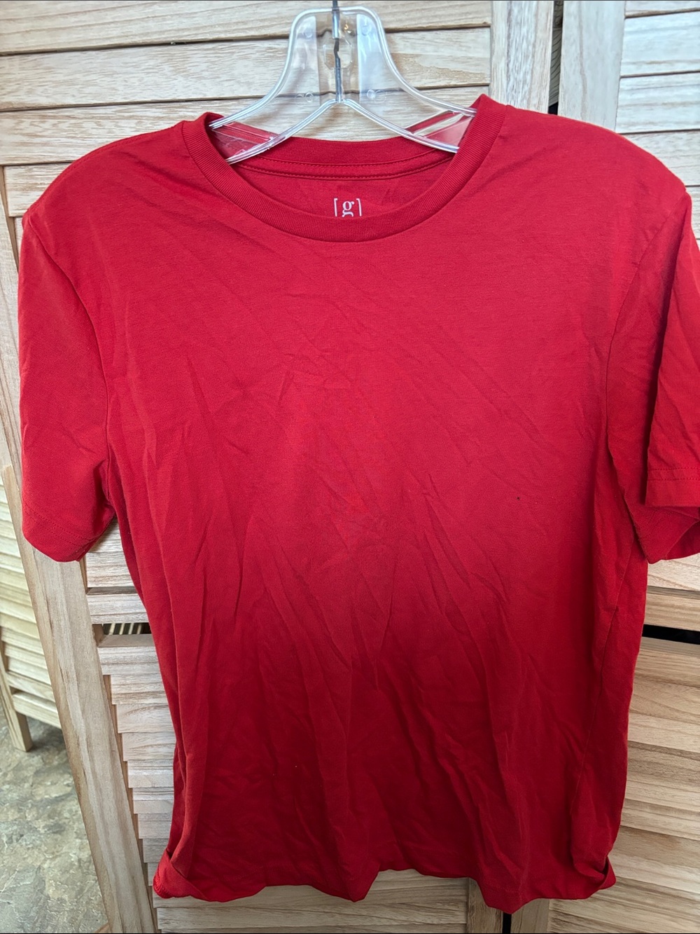 FINAL MARKDOWN George Red Short Sleeve Crew Neck Tee Medium